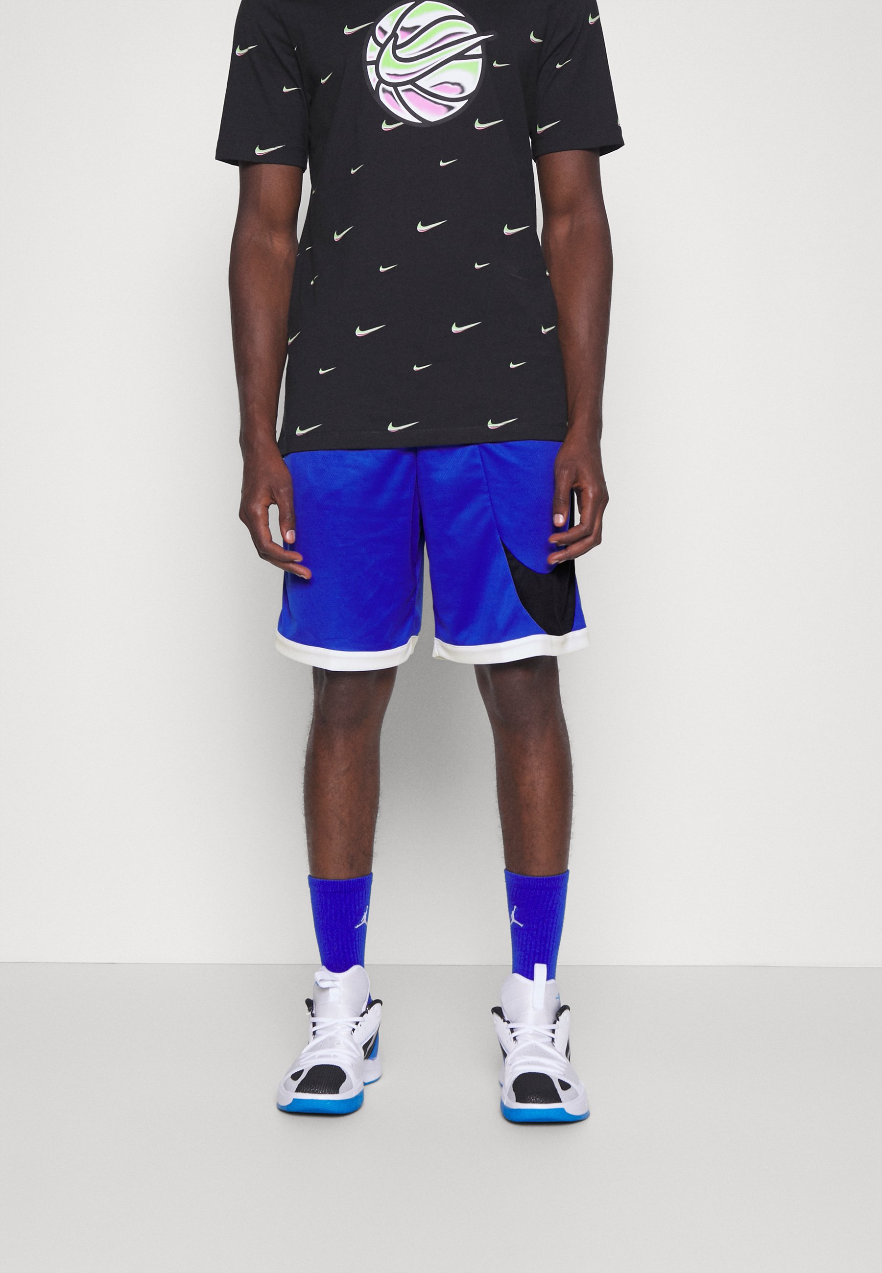 Nike Performance DRY FIT SHORT - Pantalón corto de deporte - royal/white/black/azul - Zalando.es