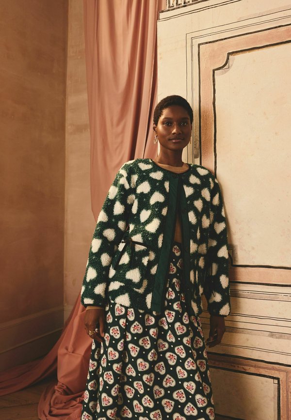 REGULAR FIT- BORG  - Fleecejacke