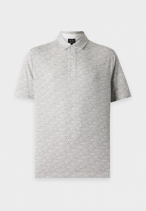 Armani Exchange, ALL OVER LOGO POLO SHIRT REGULAR FIT - поло риза - off white