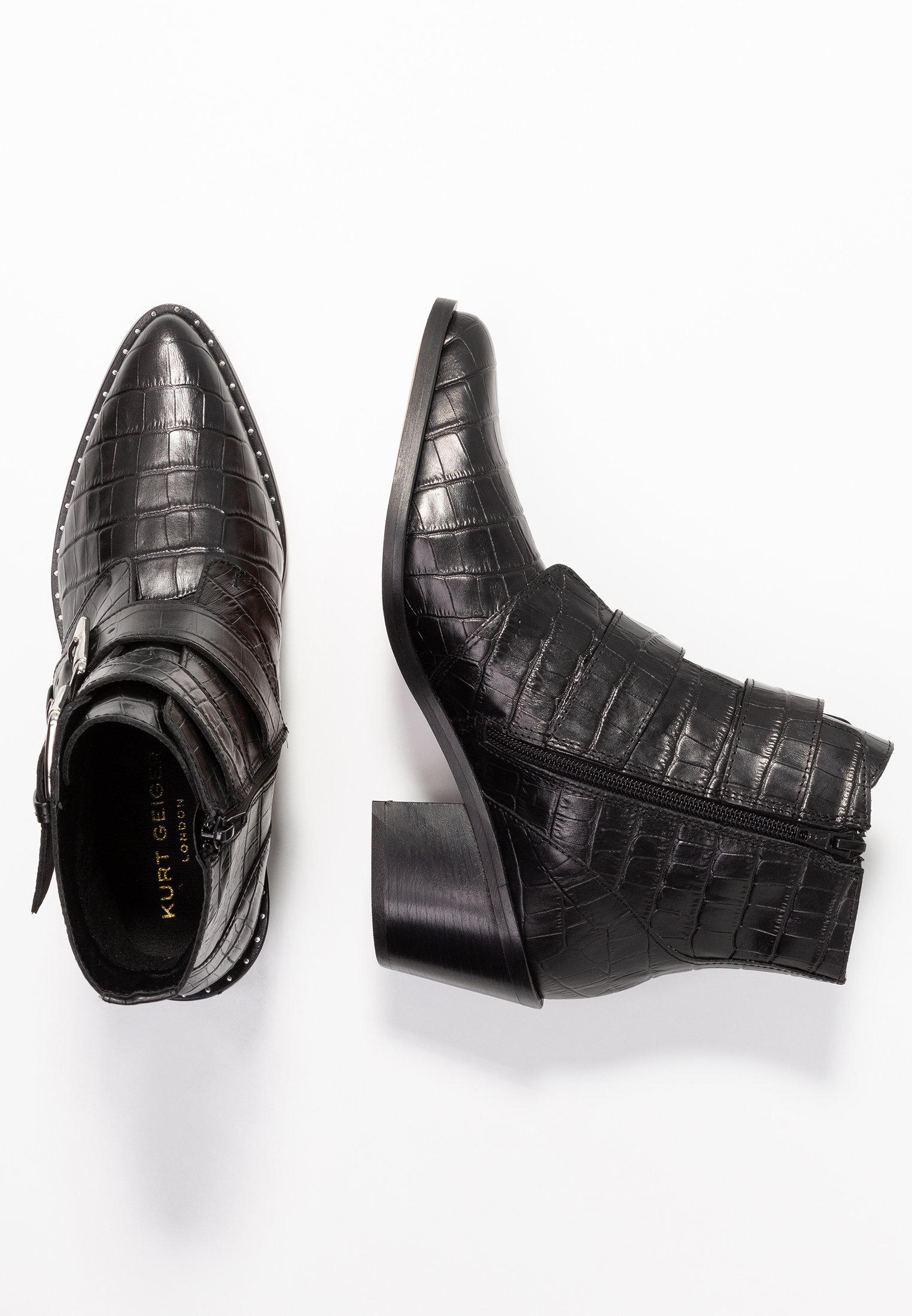 kurt geiger denny black croc