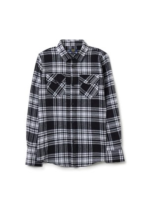 CHECK - Camicia - black white
