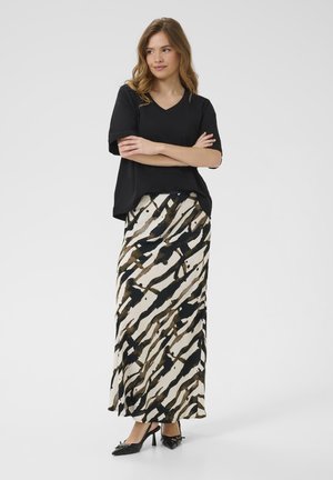 ASHLEY CHAINA - Maxirock - grey offwhite graphic