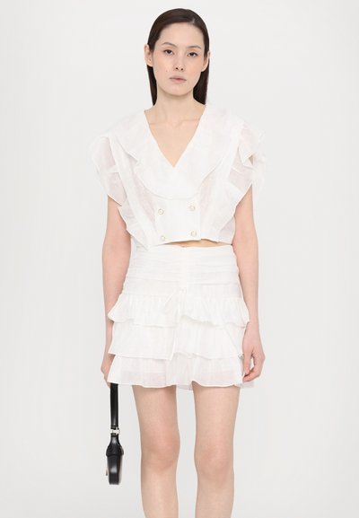 sandro HAUT FOLIE AVEC NEW BOUTONS BRIDAL - Blúz - blanc