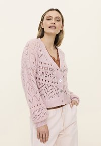 Cardigan - peach powder