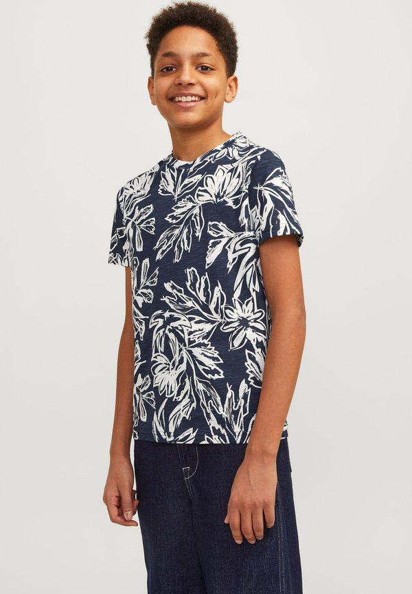 JORLAFAYETTE CREW NECK - Print T-shirt - sky captain3