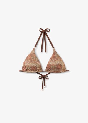 Calzedonia, ETHNIC BOHO TRIANGLE - Top de bikini - brown