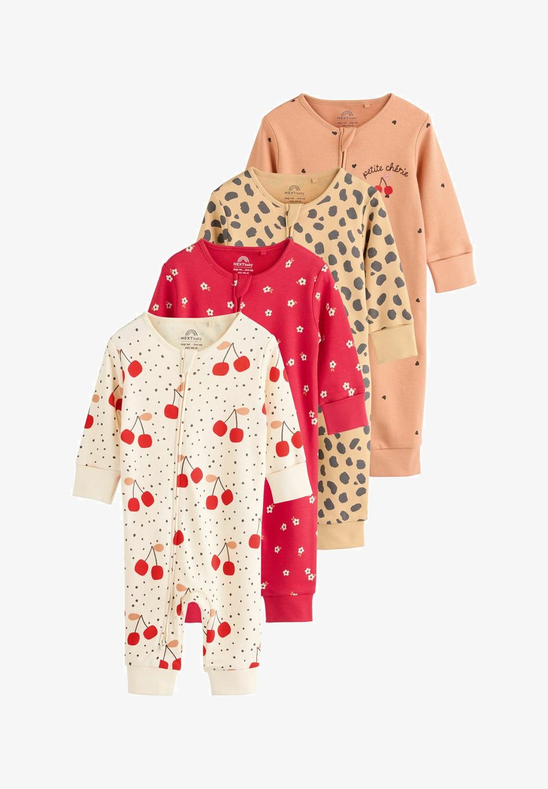 Next TWO WAY ZIP - REGULAR FIT 4 PACK - Pyjama - red cherry