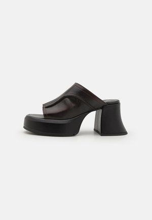 MIISTA LOTA - Mules de tacón - brown
