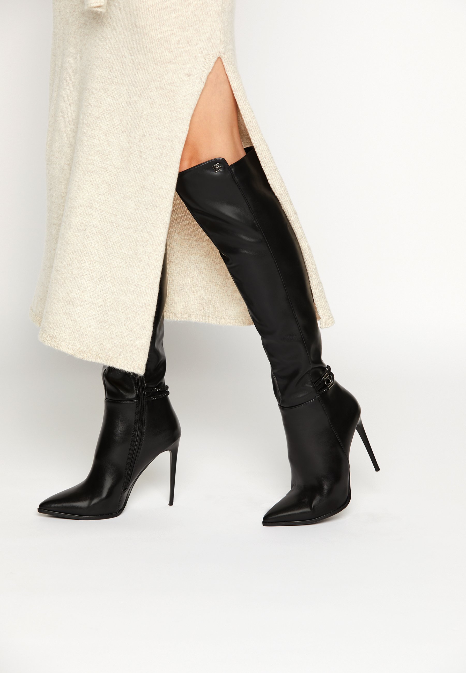 Laura Biagiotti Overknee laarzen - black/zwart - Zalando.nl