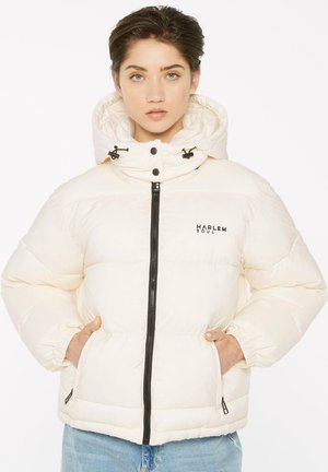 PUFFER MIT KAPUZE - Winterjacke - ecru