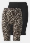 ONLLIVE LOVE CITY 2 PACK - Leggings - Trousers - black/gingerroot