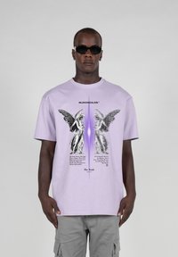 MJ Gonzales MANNER THE TRUTH HEAVY OVERSIZED TEE - T-shirts med print - lilac
