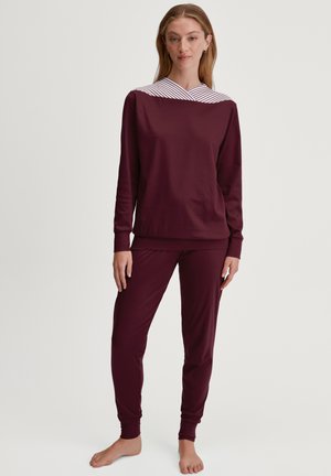 Calida, BÜNDCHEN-PYJAMA SET - Nachtwäsche Set - royal red