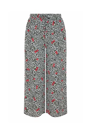 Yours Clothing, PLUS SIZE WIDE LEG TROUSERS. - Nattøj bukser - black