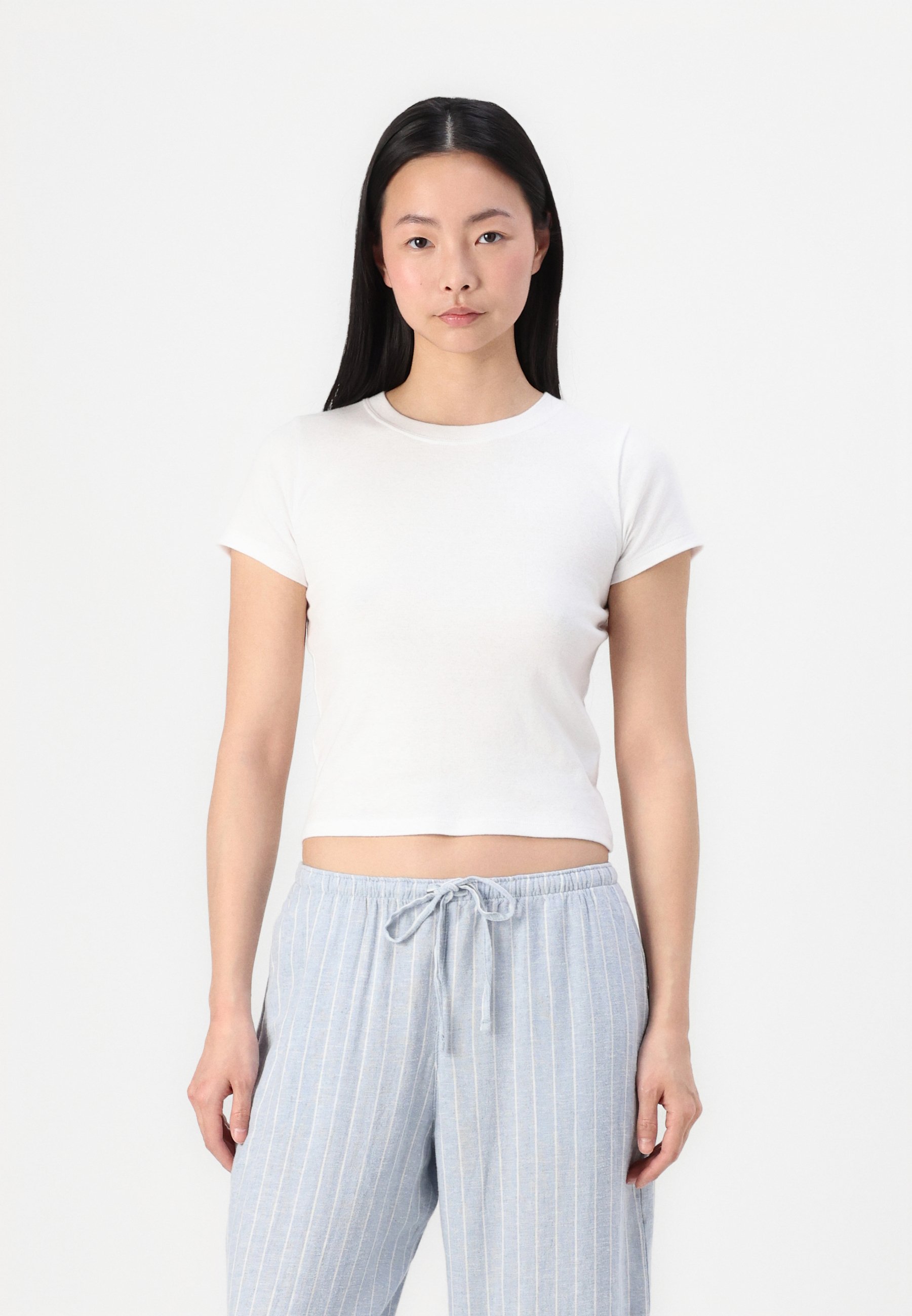 Hollister CREW Basic T-shirt white