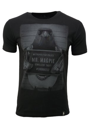 MR MAGPIE - Print T-shirt - black