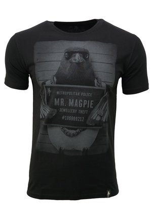 MR MAGPIE - Printtipaita - black