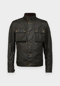 RACEMASTER JACKET - Imitatieleren jas - faded olive