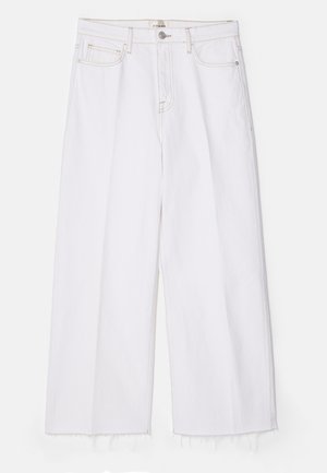 LE JANE WIDE CROP RAW FRAY - Relaxed fit jeans - au natural clean