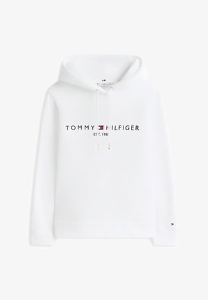 Tommy Hilfiger, HILFIGER HOODIE - Felpa con cappuccio - white