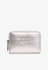 ESSENTIAL TEXTURED LOGO METALLIC WALLET - Πορτοφόλι - silver-coloured
