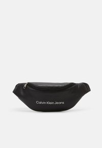 Calvin Klein Jeans MONOGRAM SOFT WAISTBAG UNISEX - Torbica za okoli pasu - black
