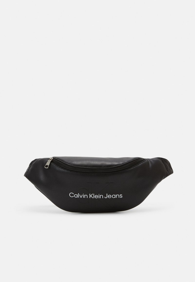 Calvin Klein Jeans MONOGRAM SOFT WAISTBAG UNISEX - Torbica za okoli pasu - black