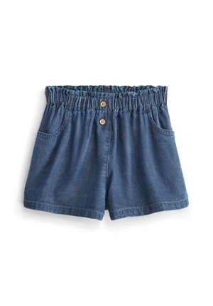 BUTTON SHORTS - Denimové šortky - denim dark wash