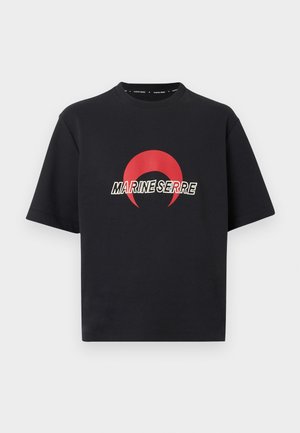 RELAXED UNISEX - T-shirt estampada - black/red