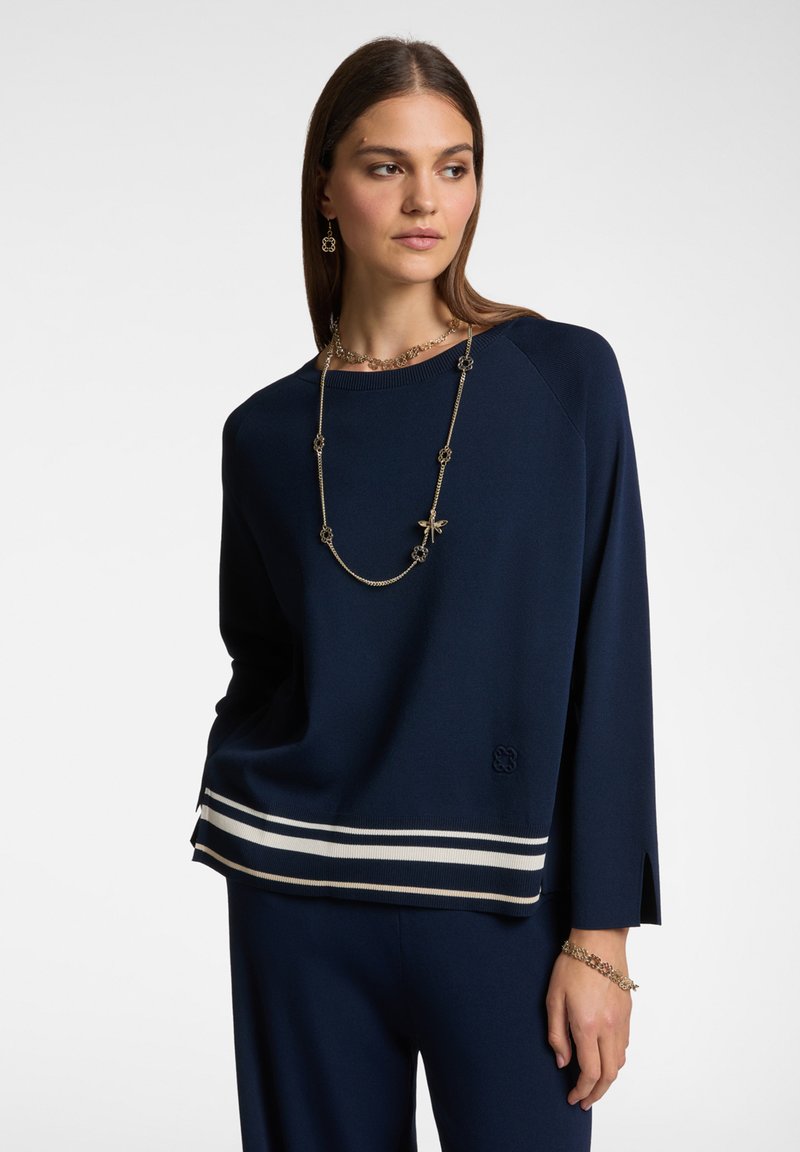 Elena Mirò BORDO A RIGHE - Jersey de punto - blu/azul - Zalando.es