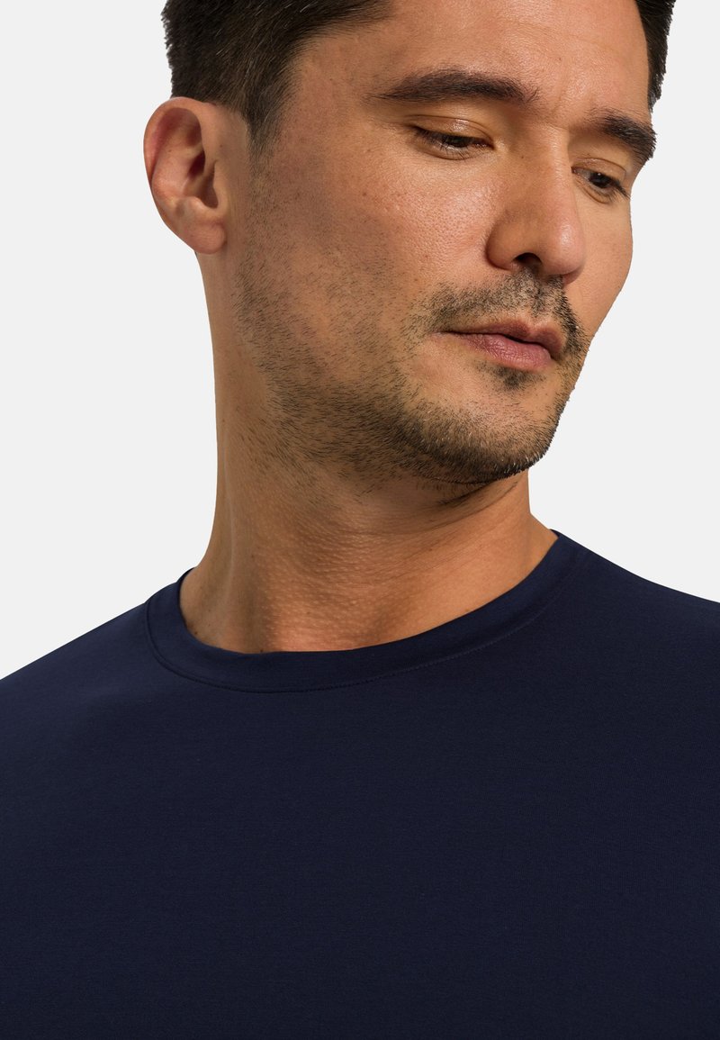 Herren Pyjamas | Hanro Nachtwäsche Shirt dunkelblau - KD88472 Herren Pyjamas | Hanro Nachtwäsche Shirt dunkelblau - KD88472