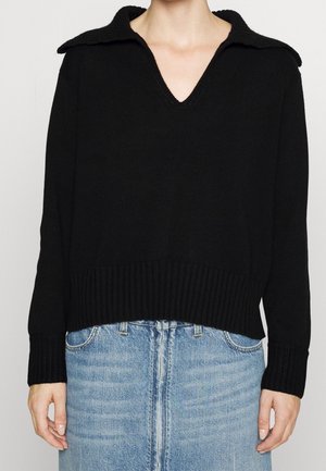 Strickpullover - black