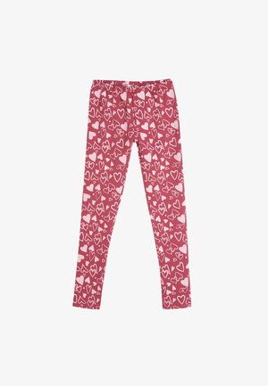 Koton HEART PRINTED - Legging - pink