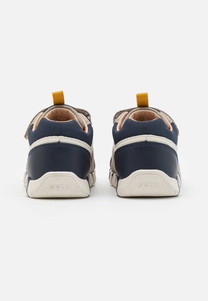 Geox IUPIDOO BOY - Klittenbandschoenen - navy/curry/donkerblauw