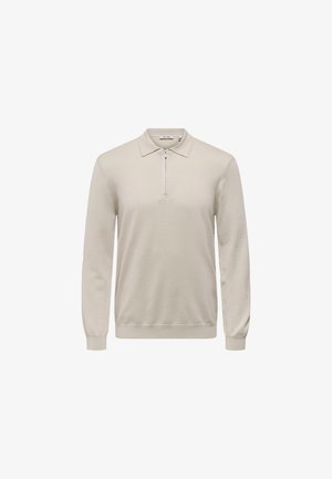 Only & Sons, ONSWYLER LIFE REG HALFZIP POLO KNIT NOOS 22034225 - Poloshirt - silver