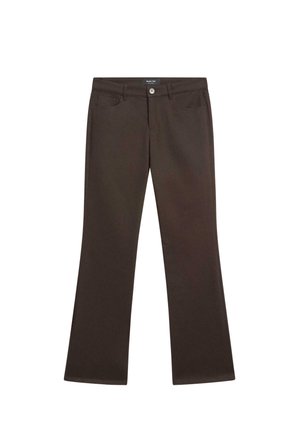 BOOT-CUT - Bukser - mottled dark brown