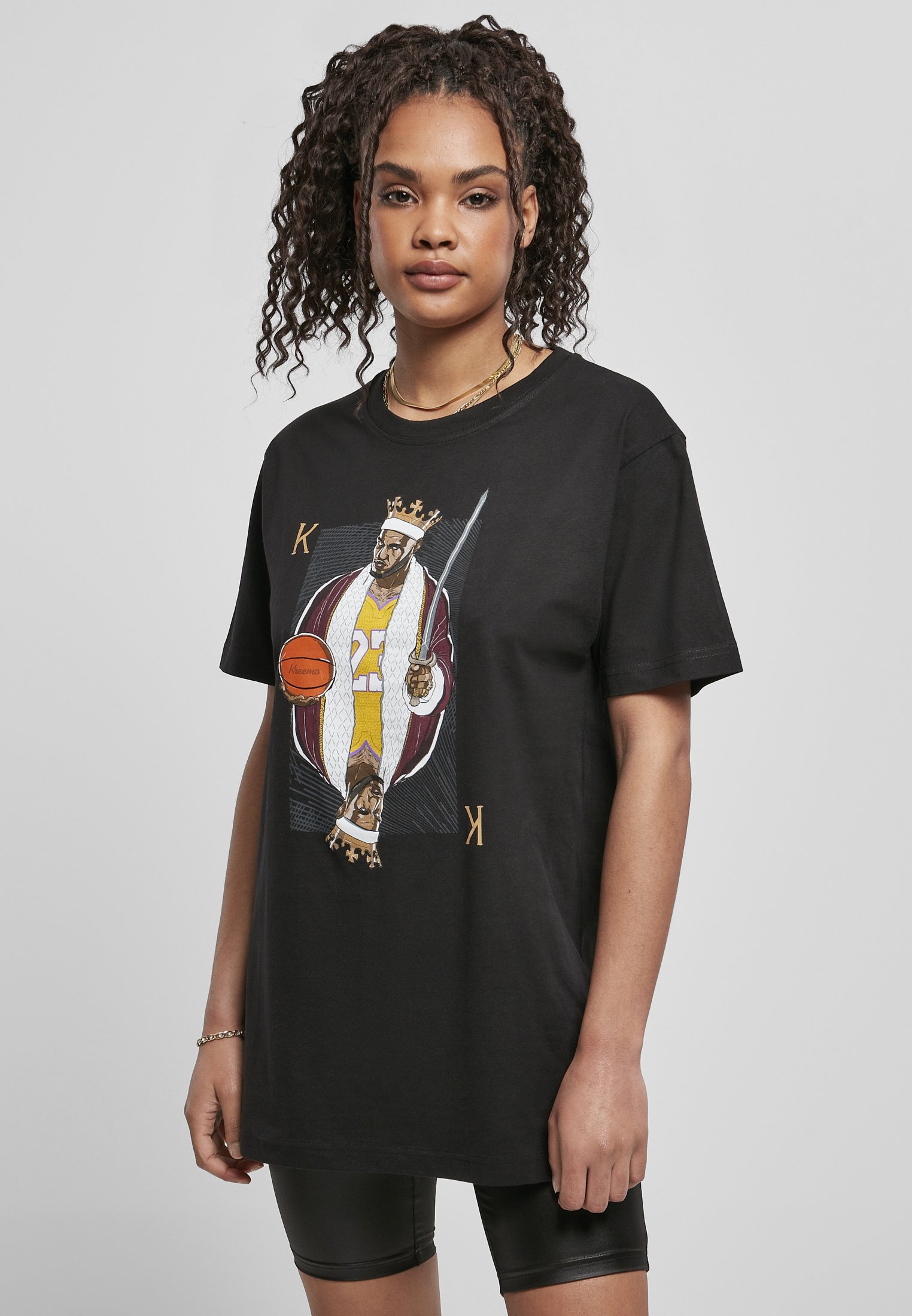 Mister Tee KING JAMES LA - Print T-shirt - black - Zalando