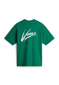Vans BRUSH SCRIPT LOOSE FIT - Triko s potiskem - verdant green