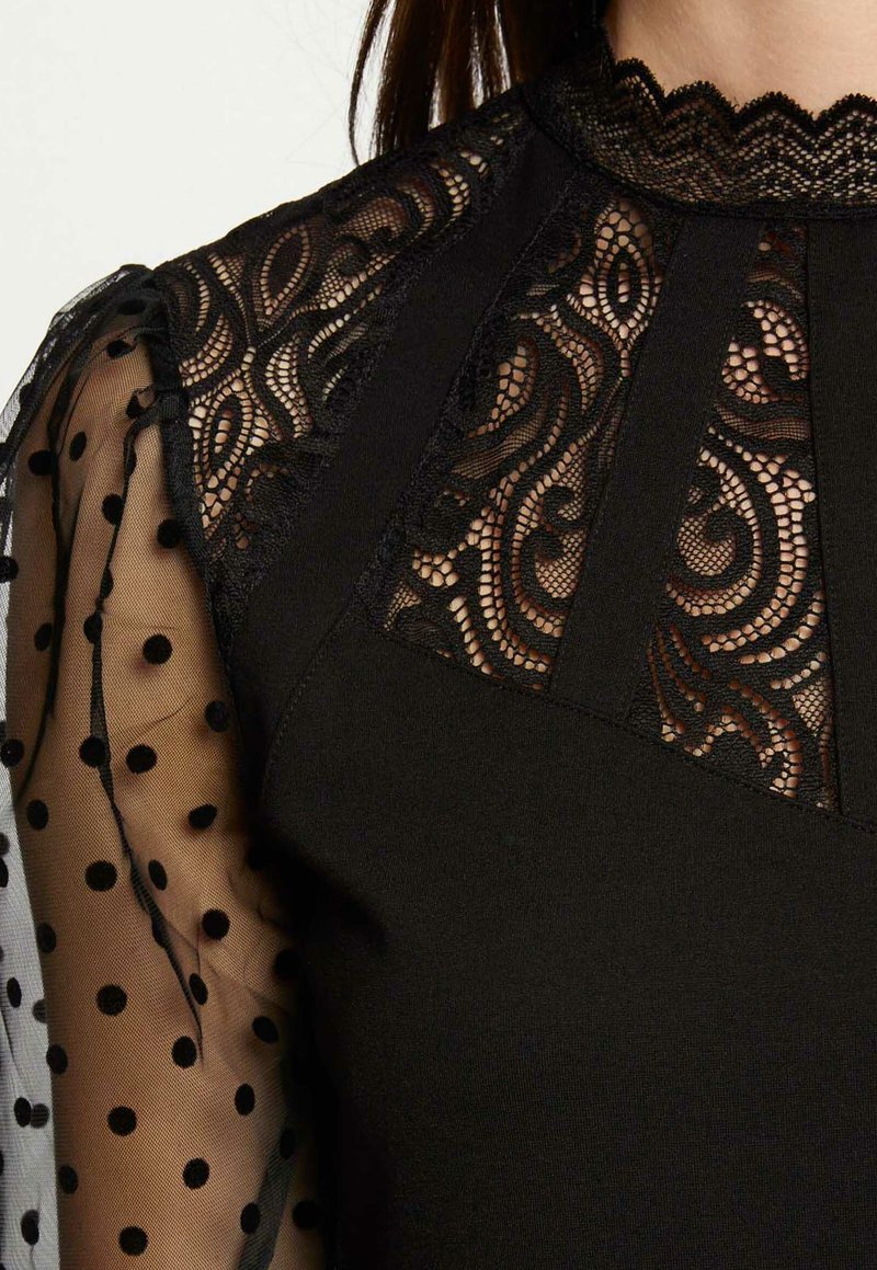 Tunique/Blouse Dentelle Noire MORGAN - Taille 36/38 - Sans Manches - Neuf Sans étiquettes