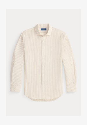 Polo Ralph Lauren, CUSTOM FIT STRIPED SEERSUCKER SHIRT - Chemise - coastal beige white