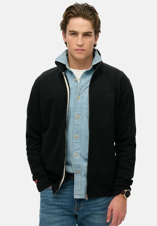 ESSENTIAL LOGO STEHKRAGEN  - Sweatjacke - schwarz