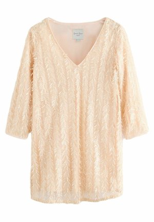 LONG SLEEVE V-NECK - REGULAR FIT - Koktailové šaty/večierkové šaty - pastel pink