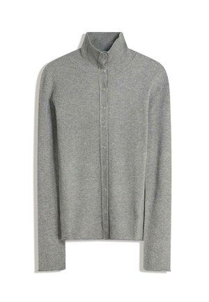 WITH HOOK-AND-EYE FASTENINGS  - Cardigan - dark grey