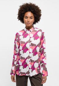 Eterna VISKOSEBLUSE - REGULAR FIT - Button-down blouse - koralle
