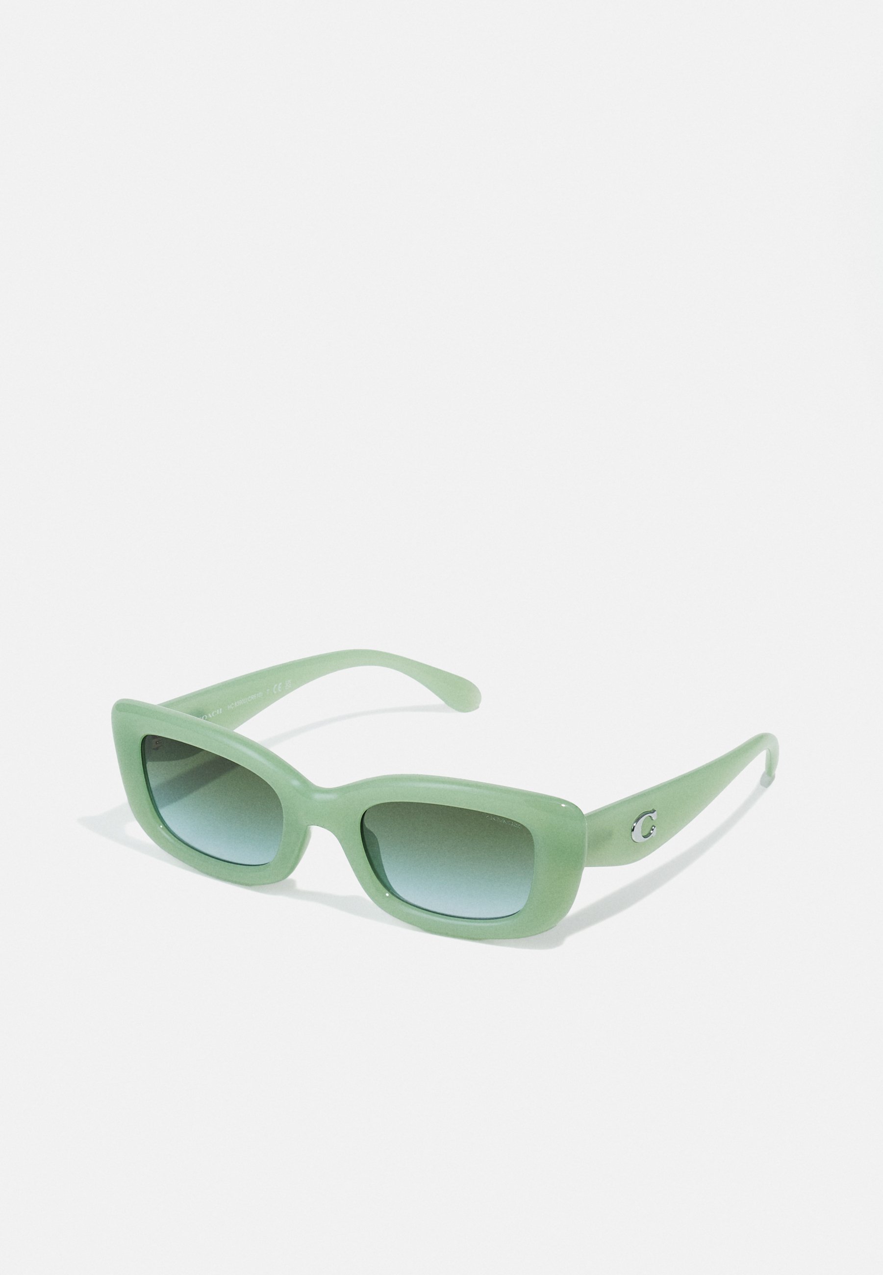 Mint Green Coach Aria Rubi Square Sunglasses display picture 2