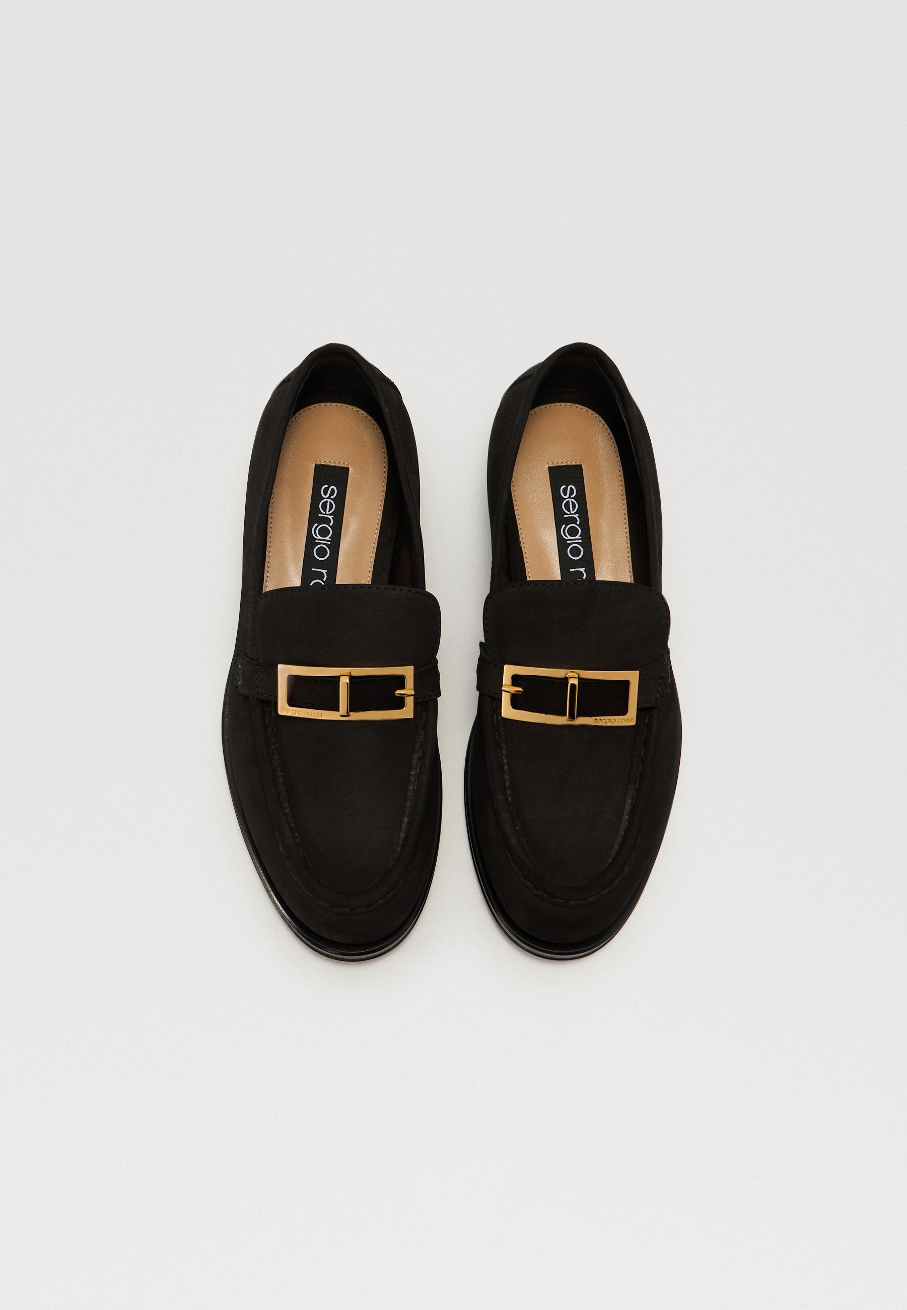 Sergio Rossi FLAT MOCCASIN - Slip-ons - black - Zalando.co.uk