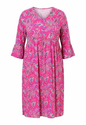 Ulla Popken, Vestito di maglina - light fuchsia