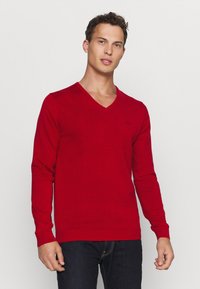 s.Oliver Strickpullover - dark red