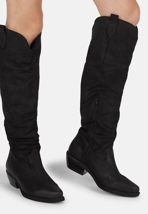 Overknee laarzen - black
