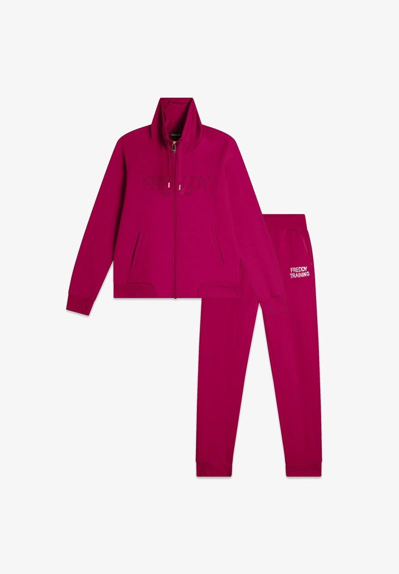 Freddy CON ZIP E COLLO ALTO DECORATA DA BORCHIE SET - Tuta - boysenberry